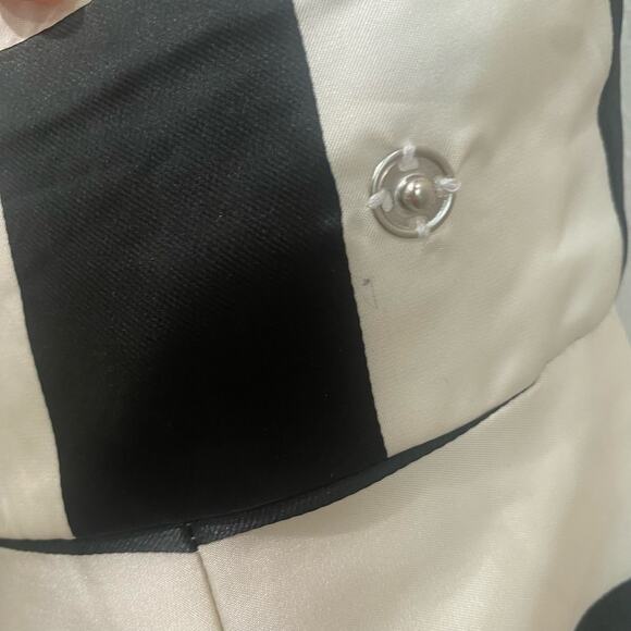 ASOS Black And Ivory Striped Posh Pencil Dress Size 6 NWT - Picture 12 of 13